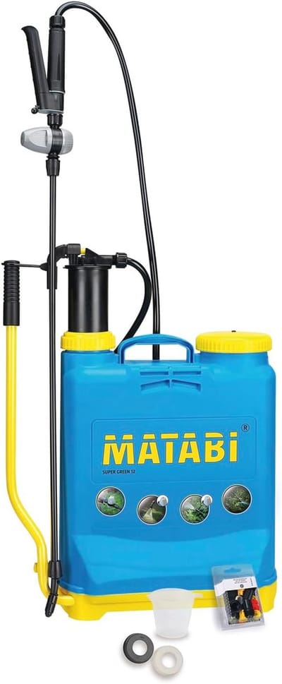 Tornister-drukspuit 12 liter met drukregelaar - Hoog draagcomfort en onderhoudsvriendelijk
