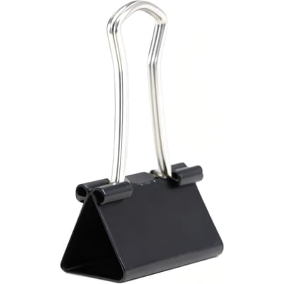 Zakclips Slijtvast Roestvrij Staal IJzeren Binder Clips voor Voedsel Kleding voor Kantoor Huishouden School Zwart 25mm zwart