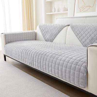 Eenpersoons bankhoes/kussen, wasbaar, met antislipstructuur aan de onderkant, comfortabel en zacht, 70*150 cm, Grijs.