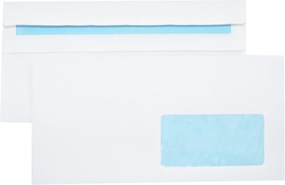 Facturen envelop - Venster rechts - DL - 110 x 220 mm - 100 stuks - zelfklevende sluiting - 90 gram - Facturen Envelop - Netuno