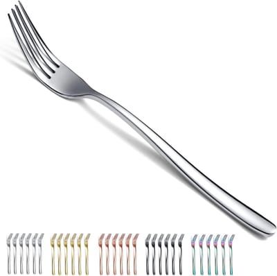 Set van 6 RVS Tafelmessen van 20 cm - Duurzaam Bestek, Vaatwasserbestendig, Ideaal voor Feestjes en Diner