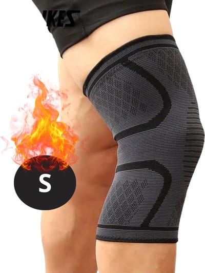 Nivard Kniebrace - Sportbrace Knie - Knee Sleeves - Knee Sleeves Powerlifting - Compressie Knie Brace - Knee Wraps - Knee Support - Dames - Heren - Comfortabel - Zwart - Maat S