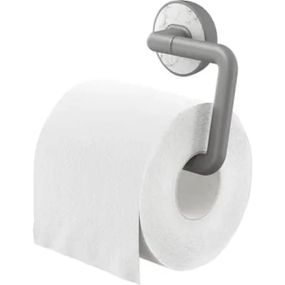 Tiger Toiletrolhouder Cata - Metaal/kunststof - Grijs / Marmerlook