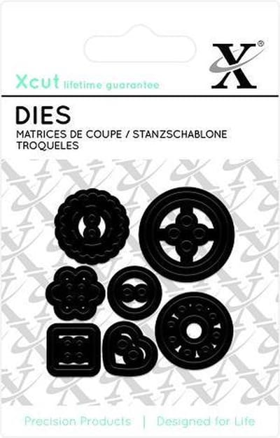 Mini Die - (7pcs) Buttons