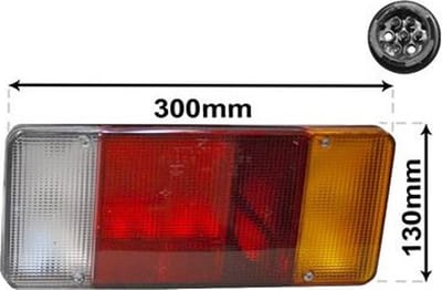 Achterlicht rechts Iveco Daily Iii Open Laadbak/ Chassis. Model: 1998-03 - 2009-10