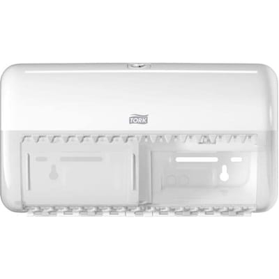 Tork 557000 dispenser voor normale toiletrol T4 duo-box wit traditioneel (557000)