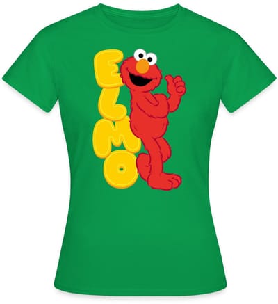 Sesamstraat Elmo Portret T-Shirt Dames