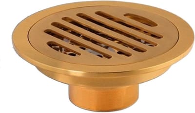 Afvoerrooster Vloer - Doucheafvoer Zeef - Water Afvoeren - Messing Materiaal - 10 cm Diameter - Messing