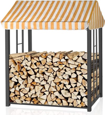 Houten Houtopslag Rek 145x90x180cm - Buiten Houtopslag - Kachel Houtopslag