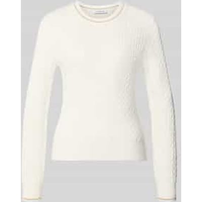 Slim fit pullover van katoenmix