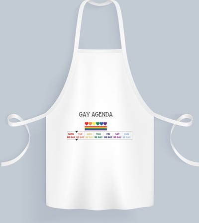 Akyol - pride cadeau - Keukenschort - Lgbt - lgbt pride - pride vlag - gay cadeau - gay pride accessoires - homo - lgbtq vlag - accessoires - cadeau - met tekst - cadeau - 82 bij 71 cm