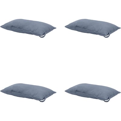 Madison - Hoofdkussen Panama safier blue - Ca. 24x40 cm - Set van 4