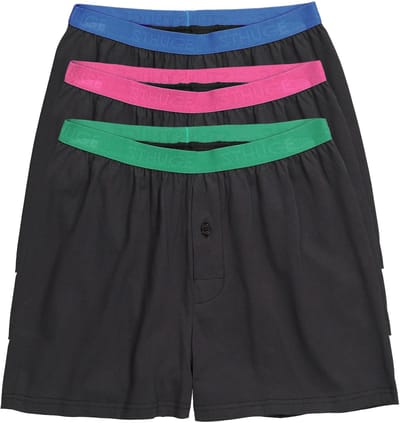 STHUGE - Heren - boxershorts FLEXLASTIC® OEKO-TEX set van 3 onderbroek tot 8XL - Zwart - Maat 8XL