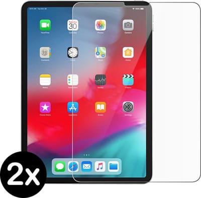Screenprotector - 2 Stuks - Geschikt voor Apple iPad Pro (2018) - 12.9 inch - Extra Sterk - Beschermglas - Gehard Glas - Tempered Glass - Screen Protector