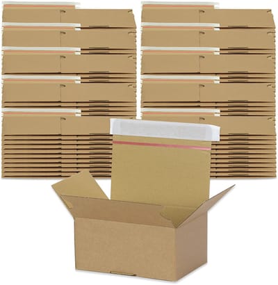 Oputec 100x verzenddoos AK-15E autolock doos zelfklevend e-golf 161x131x73 mm snelle montage lichtgewicht