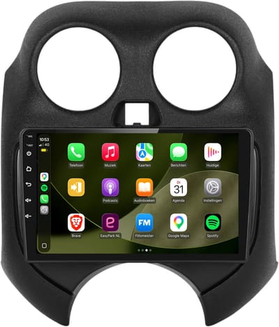 Carplay autoradio geschikt voor Nissan Micra | 2011 t/m 2016 | Android 13 | Draadloos Apple Carplay & Android Auto | 2GB + 32GB | 8-Core processor | Davilon | 2025 model | 2011 2012 2013 2014 2015 2016 | Bluetooth & Wifi