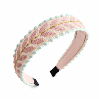 Retro Ibiza Haarband - Roze | Diadeem | Polyester | Fashion Favorite