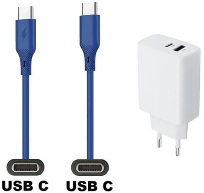 25W super snellader met 2 poorten + 1,0m USB C naar C kabel. Universele PD lader. Oplader adapter past op Google Pixel 7, 7 Pro, 8, 8a, 8 Pro, 9, 9 Pro, 9 Pro XL, 9 Fold, 10, 10a, 10 Pro, 10 Pro Fold, 10 Pro XL, 10 Fold, C, XL