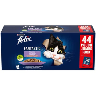 PURINA NESTLE Felix Fantastic Mix in gelei - nat kattenvoer - 44 x 85g