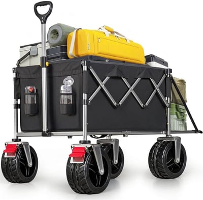 DnA® Transportwagen - Steekwagen - Meubelroller - Zwart/Goud - 125cm x 55cm x 55cm