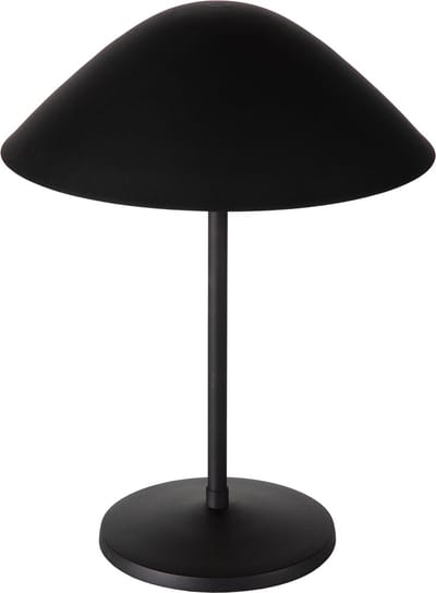 Atmooz - Elan - Tafellamp - Zwart met Gouden Binnenkant - 2 Lichtpunten - Paddestoelvormig - 34 x 34 x 45 cm - G9 Fitting - Max 3.5W - Dimbaar - Metaal - Inclusief Lampenkap