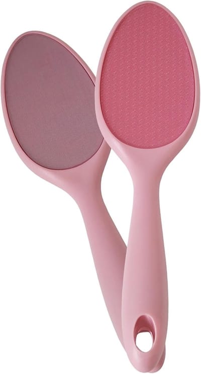 Huidverwijderaar - Voetvijl - Voeten verzorgen - Dubbelzijdig nano glas - 22.5 cm - Roze