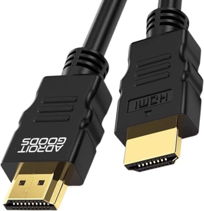 AdroitGoods Premium HDMI 2.0 kabel – 4K 60Hz / 3D – Male naar Male HDMI kabel - Vergulde connectoren - 0,5m - zwart