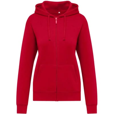 Originals Hooded Full Zip Women – Red XS