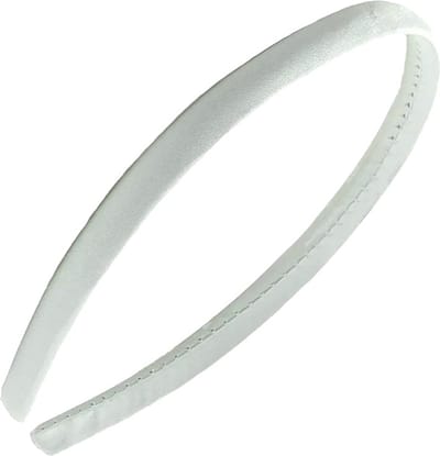 Fako Fashion - Diadeem - Hoofdband - Haarband - Satijn - 10mm - Gebroken Wit