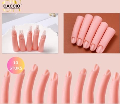 Oefenvingers - 10 oefenvingers met magneet - Nageltips - Nagelstylist -Acrylnagels - Gelnagels - Nagels - Nagelstudio - Gellak - Oefenvinger voor nagels - Nailtrainer - Nail practice - Oefenvinger nagelstyliste