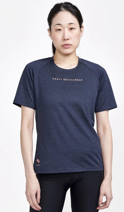 Craft ADV Gravel SS fietsshirt korte mouwen zwart dames