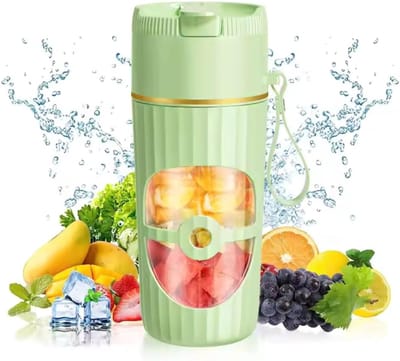 Draagbare Mixer - Smoothie Maker - Gezonde Dranken Maken - USB-C Oplaadbaar - 450 ml - Groen