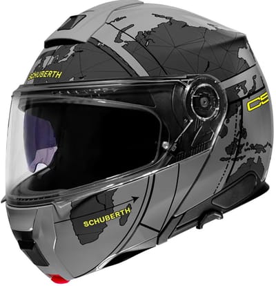 Schuberth C5 Globe Grijs Zwart Systeemhelm - Helm