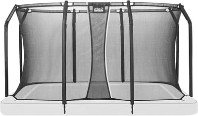 Trampoline Veiligheidsnet - Veiligheidsnet Trampoline - Kinderen Veilig Laten Springen - Zelfsluitende Opening - 366 x 244 cm - Zwart