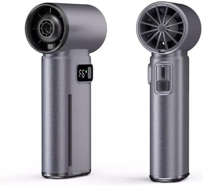 LISM-Handventilator met fijne nevel, afneembaar waterreservoir, LED-display, oplaadbare 2000mAh-ventilator, Geschikt voor reizen, buitenactiviteiten, kamperen, strand, thuis, op kantoor en als cadeau Geschikt voor mannen en vrouwen.