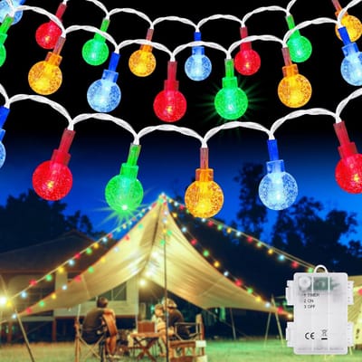 Lichtsnoer Kristallen Bollen - Decoratieve Verlichting - Feestelijke Sfeer Creëren - IP65 Waterdicht Ontwerp - 6 Meter 40 LEDs