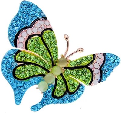 Zelto-Vlinder-Dames Broche-Heren Broche-Broches-Dieren-Fashion-Sieraden-Sieraad-Blauw-Groen-Wit-Broche- Vlinder- Groen- Blauw- Butterfly-Zelto-Broche Boetiek
