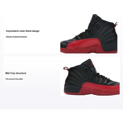 Air Jordan 12 Retro PS Flu Game 2016 Kindersneakers Zwart Varsity-Rood 151186-002 US 11.5C brown