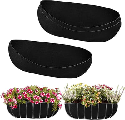 Plantenbak Liner - Mand Voering - Planten Verzorgen - Vogel Nest Preventie - 3 Stuks - Zwart
