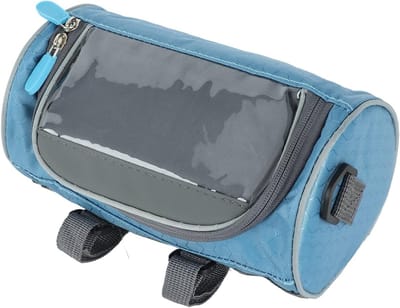 Fietstas voor Mobiele Telefoon, Waterdichte Handvat Tas van Faux Leer met Transparante PVC, Lichtgewicht voor Racefietsen en Fietstochten