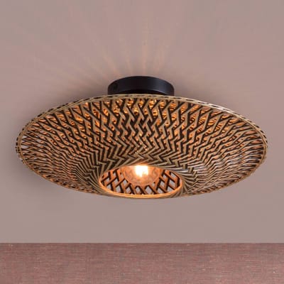 GOOD&MOJO Plafonniere Bali - Bamboe - Ø44cm - Scandinavisch,Bohemian