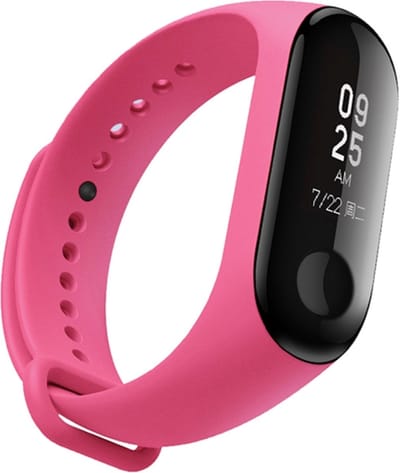 Siliconen bandje - geschikt voor Xiaomi Mi Band 3 / Mi Band 4 - roze