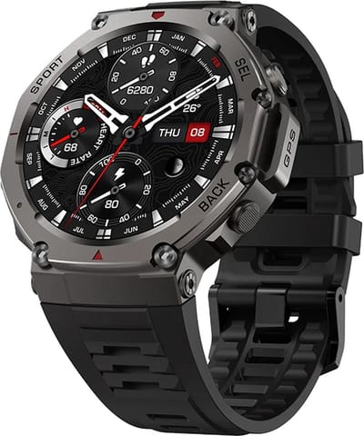 WizBay Premium Select® Smartwatch 1.43 AMOLED - Bellen - GPS - Altitude Luchtdruk Meter - Kompas - AI Voice Assist - Hart Monitor - Multi Sport Modi - Slaap - Message - Smartwatches - Zwarte Case - Zwarte TPU Band