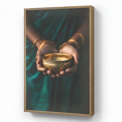 Wandlamp 70x100 cm - Oplaadbaar - Goud - Kom - Blauw - Wandlampen binnen woonkamer - Slaapkamer lamp - Decoratieve nachtlamp - Vloerlamp draadloos