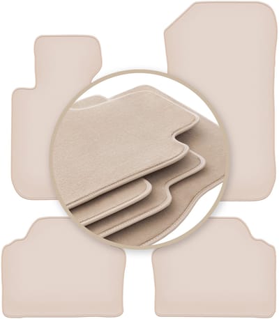 Premium beige vloermatten voor: BMW 3 E91 xDrive stationwagen, touring 2004-2011