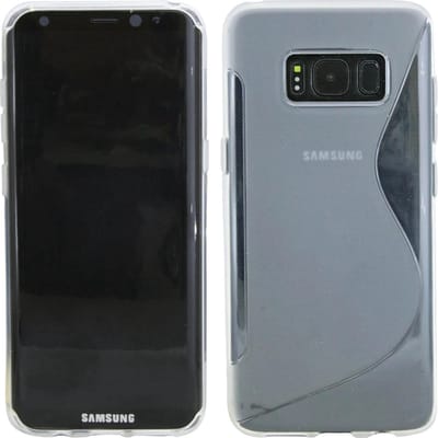 Geschikt voor Samsung Galaxy S8 Plus Transparant S-line TPU hoesje