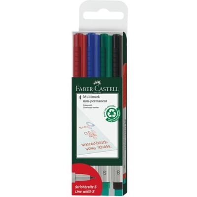 Faber-Castell non-permanent marker - Multimark - S - 4-delig - FC-152404