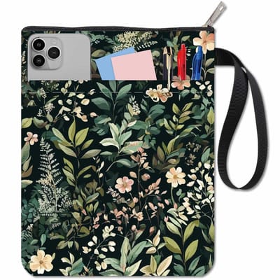 Jhubersproducts - Boekhoezen - Bloemenboekbeschermer - Wasbare Stof - Bladeren - Boekomslagen voor Paperbacks - Cadeau voor Boekliefhebbers - 28 x 8,6
