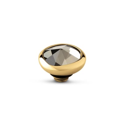 Melano Twisted Cloud Steentje Champagne Goud