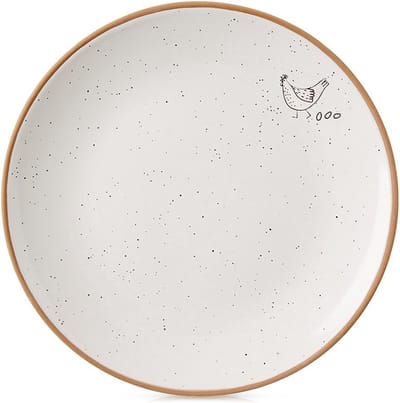 Dessertbord Keramiek Beige 20 cm - Taart Bordjes - Bord - Ontbijtbord - Borden